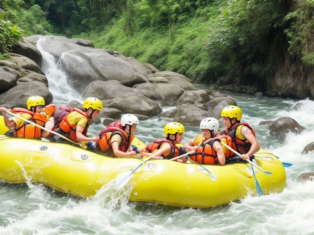 White Water Rafting in Ayung River